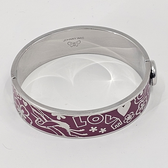 Johnny Was Small Love Hinge Bracelet - Picture 5 of 8